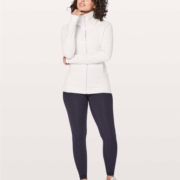 NWOT* Lululemon Radiant Jacket II Heathered White Sz. 8 W4AOWS - Picture 2 of 8